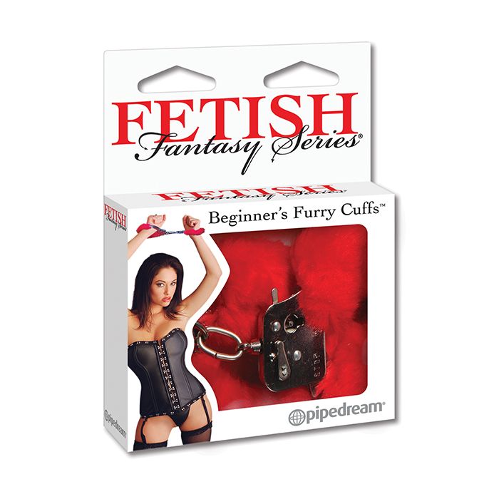 Fetish Fantasy Series Beginner's Furry Cuffs - Red