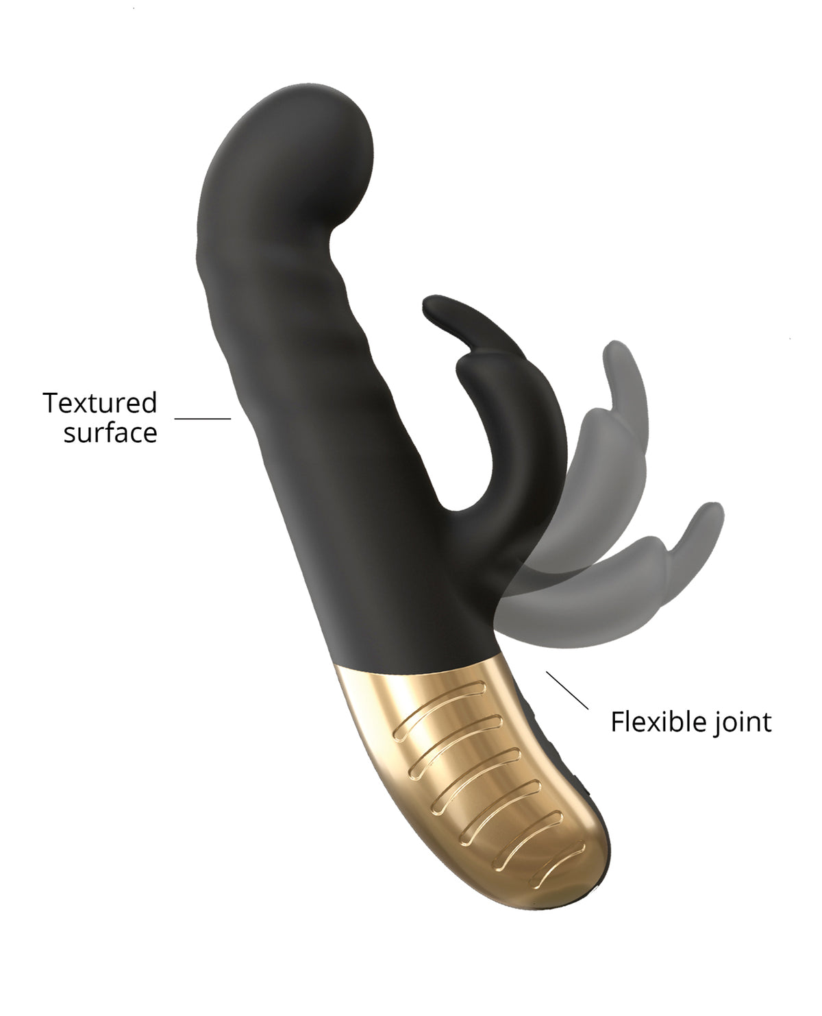 Dorcel G-Stormer Thrusting G Spot Rabbit - Black/Gold