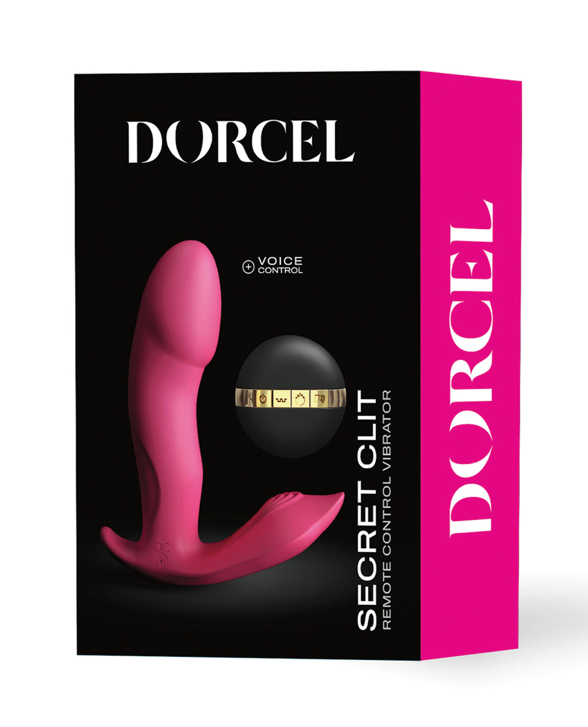 Dorcel Secret Clit Dual Stim Încălzire și Control Vocal - Roz
