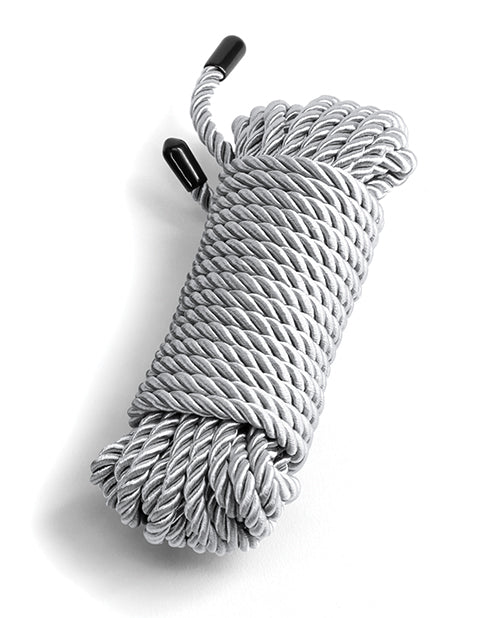Bound Rope Silver 25 Ft Polyester Bondage Rope For Sensual Play