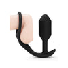Carica l'immagine nel visualizzatore Galleria, b-Vibe Snug &amp; Tug Anello Pene e Silicone Ponderato - 128 g Nero
