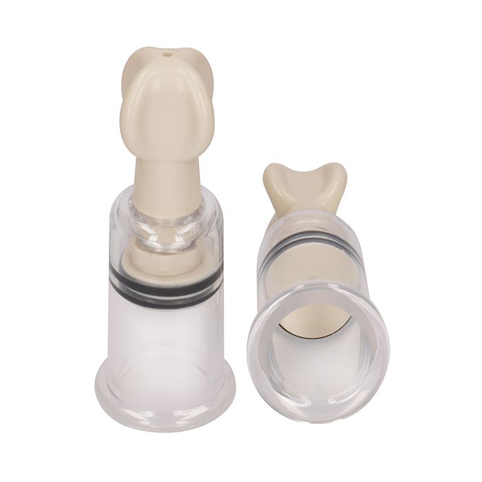 Shots Pumped Nipple Suction Set - Small Clear