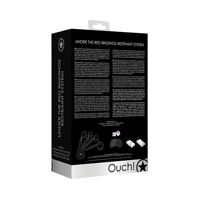 Shots Ouch Bed Restraint System - Black