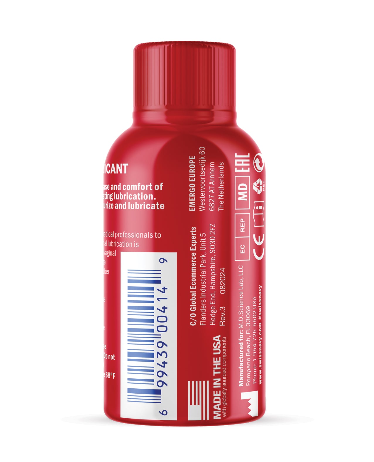 Swiss Navy Lubricante de silicona - Botella de 1 oz