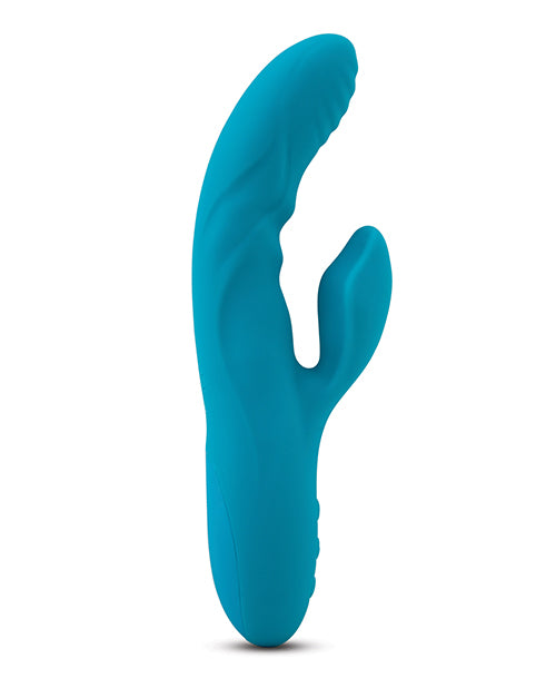 Nu Sensuelle Nubii Kiah Turbo Boost & Heizende Dual-Stim Hasen-Vibrator - Blau
