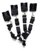 Indlæs billede i gallerifremviser, Plesur Fuzzy Bedroom Bondage Kit - Black
