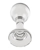 Carica l'immagine nel visualizzatore Galleria, Gender X The Baller Glass Anal Plug Clear Safety Base
