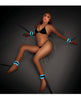 Load image into Gallery viewer, WhipSmart Glow in the Dark Bed Restraints w/Adjustable Cuffs - Blue
