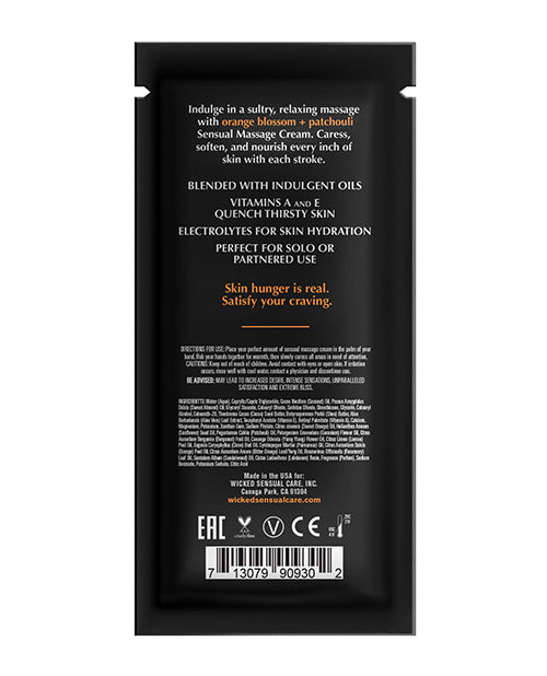 Crema de Masaje Naranja en Flor y Pachulí Wicked Sensual Care - 0.34 oz