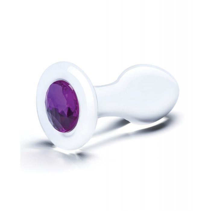 Plug anal en verre Bling Bling Glas 3.5" - Transparent