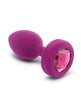 Încărcați imaginea în vizualizatorul Galerie, Bvibe Remote Control Vibrating Jewel Plug Small Fuchsia
