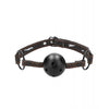 Charger l'image dans la visionneuse de la galerie, Shots Ouch Breathable Ball Gag w/Denim Straps - Black
