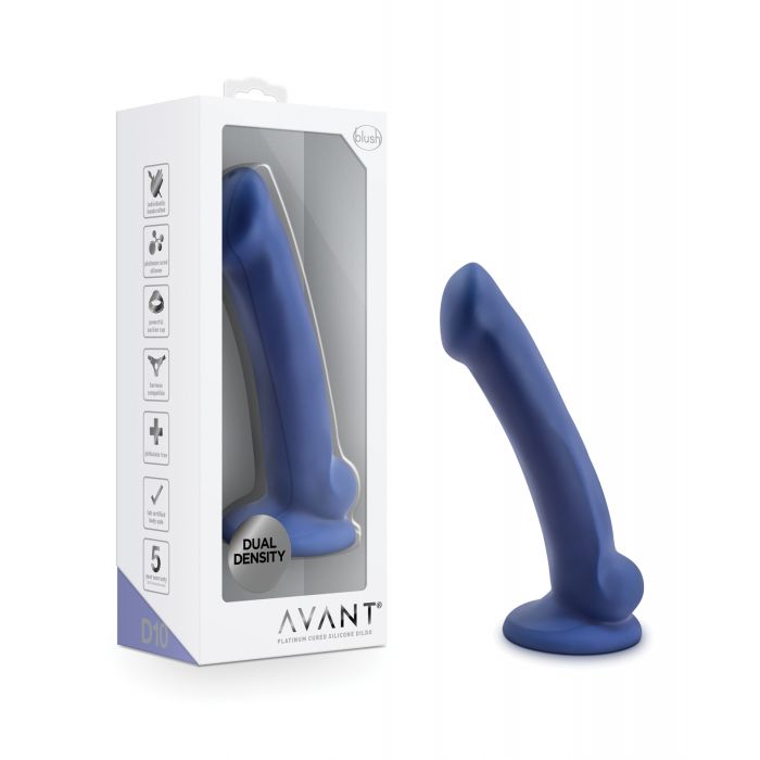 Blush Avant D10 Dildo in Silicone - Ergo Mini Indigo