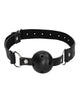 Load image into Gallery viewer, Shots Ouch Black &amp; White Breathable Ball Gag w/Nipple Clamps - Black
