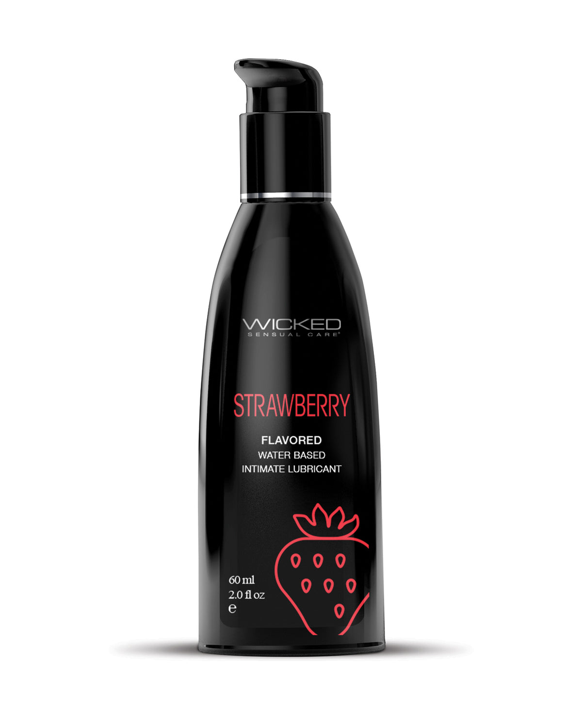 Wicked Sensual Care Water Based Lubricant Strawberry Flavor 2 Oz