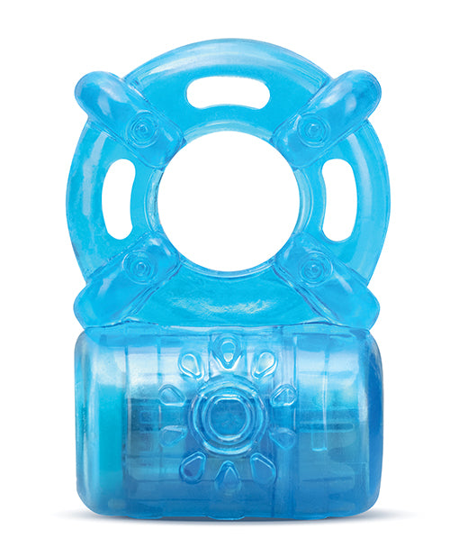 Blush Stay Hard Rechargeable 5 Function Cock Ring Blue