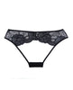 Carica l'immagine nel visualizzatore Galleria, Adore Kiss Mesh &amp; Lace Open Panty Black O/S

