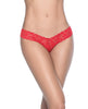 Indlæs billede i gallerifremviser, Patterned Lace Thong Red XL
