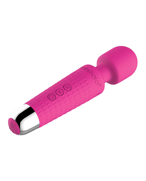 Mini Halo Wireless 20x Wand Massager Pink Voodoo Toys USB Rechargeable