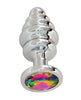 Load image into Gallery viewer, Gender Fluid Excite! Ribbed Plug - Silver
