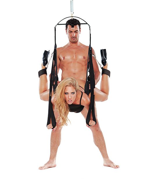 Load image into Gallery viewer, WhipSmart Bondage Pleasure Swing - Black
