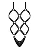 Load image into Gallery viewer, Lust Contessa Cupless Strappy Brazilian Teddy Black L/XL
