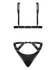 Load image into Gallery viewer, Lust Contessa Cupless Strappy Brazilian Teddy Black L/XL
