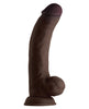 Bild in den Galerie-Viewer laden, Shaft Model C Flexskin Liquid Silicone 9.5" Curved Dong w/Balls - Mahogany
