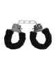 Load image into Gallery viewer, Shots Ouch Black &amp; White Beginner&#39;s Furry Hand Cuffs - Black
