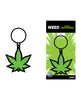 Lataa kuva gallerian katseluohjelmaan, Wood Rocket Weed Pot Leaf Keychain - Green
