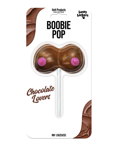Lusty Lickers Boobie Pop – Chokoladeelskere