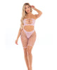 Lataa kuva gallerian katseluohjelmaan, Pink Lipstick Empress Biker Short &amp; Bandeau Top Pink O/S
