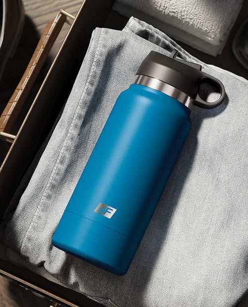 PDX Plus Fuck Flask Private Pleaser Stroker - Light/Blue