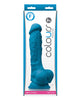 Bild in den Galerie-Viewer laden, Colours Pleasures 7" Dong w/Balls &amp; Suction Cup - Blue
