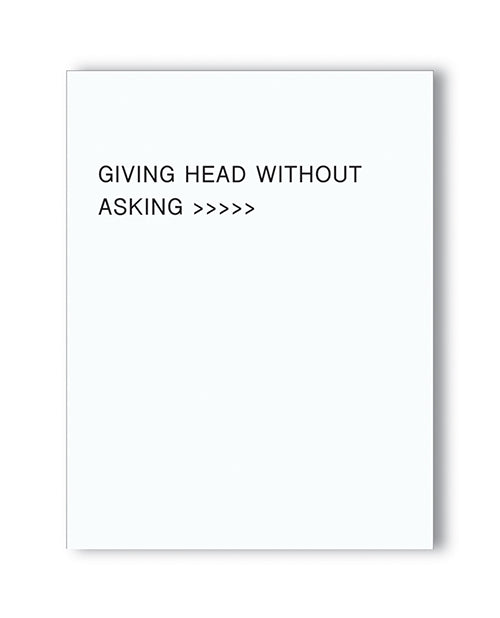 Giving Head Is Greater Than Naughty Greeting Card For Adults