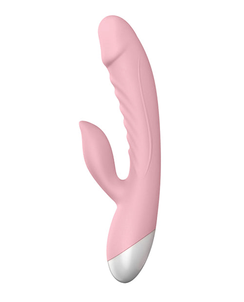 Luv Inc Rabbit Vibrator Pink Dual Stimulation 10 Modes Rechargeable Waterproof