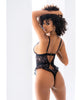 Încărcați imaginea în vizualizatorul Galerie, Embroidered Peek a Boo Bodysuit Black L/XL
