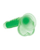 Lataa kuva gallerian katseluohjelmaan, Curve Toys Lollicock 7" Glow In The Dark Silicone Dildo w/Balls - Green
