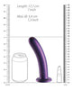 Załaduj obraz do przeglądarki galerii, Shots Ouch 7" Smooth G-Spot Dildo - Metallic Purple
