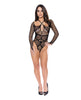 Ladda bilden i Galleri Viewer, Seamless Long Sleeve Teddy Black O/S

