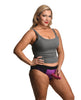 Cargue la imagen en el visor de la galería, Strap U Lace Envy Crotchless Panty Harness - 3XL Purple
