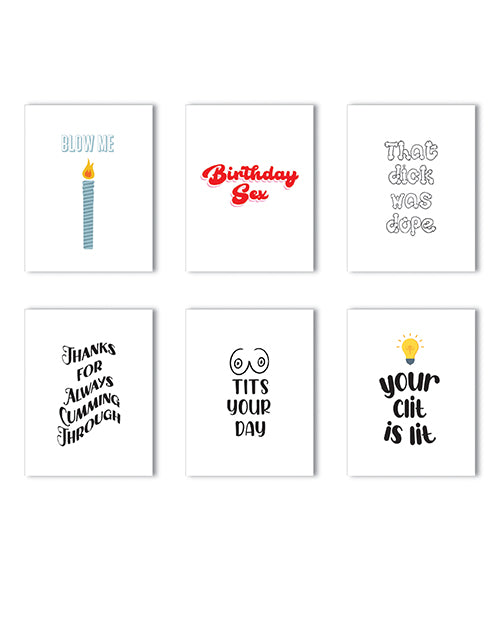 Naughty Everyday Greeting Card Pack Variety Set Six
