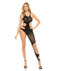 Load image into Gallery viewer, Pink Lipstick Show You How Cut Out Bodystocking Black O/S
