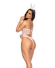 Charger l&#39;image dans la visionneuse de la galerie, Sexy Bunny Underwire Bodysuit w/Lace Up Back &amp; Head Piece Pink S/M
