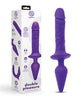 Indlæs billede i gallerifremviser, Together Double Pleasure 11"  Double-Ended Dildo &amp; Butt Plug - Purple
