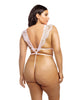 Charger l'image dans la visionneuse de la galerie, Imani Eyelash Lace Soft Cup High Leg Teddy Pink Tulle 1X/2X
