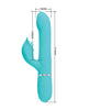 Indlæs billede i gallerifremviser, Pretty Love Twinkled Tenderness Falin Rolling Ball Rabbit - Aqua
