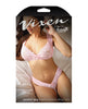 Indlæs billede i gallerifremviser, Vixen Sweetest Thing Lace Bralette &amp; Pearl G-String Panty Light Pink L/XL
