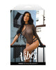Încărcați imaginea în vizualizatorul Galerie, Vibes Baddie Glitter Mesh Bodysuit w/One Shoulder Long Sleeve &amp; Snap Closure - Black M/L
