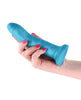Load image into Gallery viewer, Royals 6" Charlie Curved Dildo - Metallic Teal
